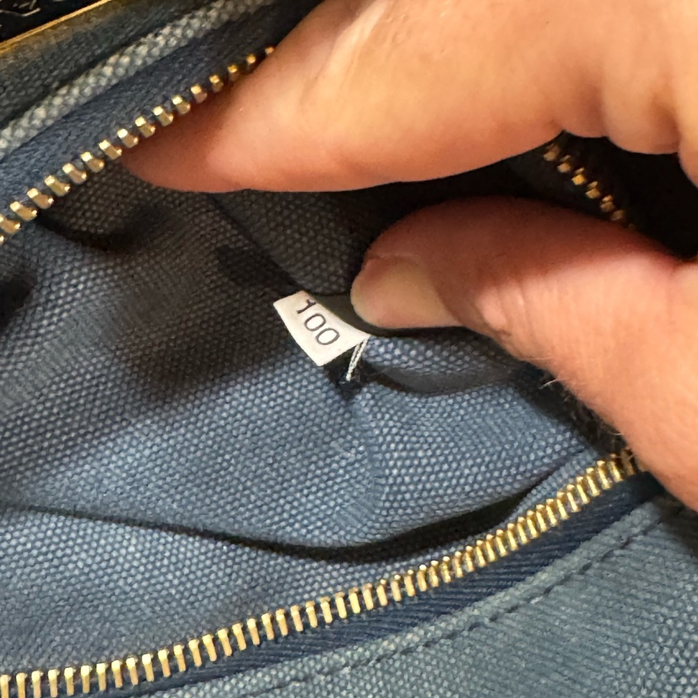 🛑 SOLD 🛑 Prada Blue Denim Canapa Tote Bag | Authentic Prada Logo Handbag COA - Picture 5 of 17
